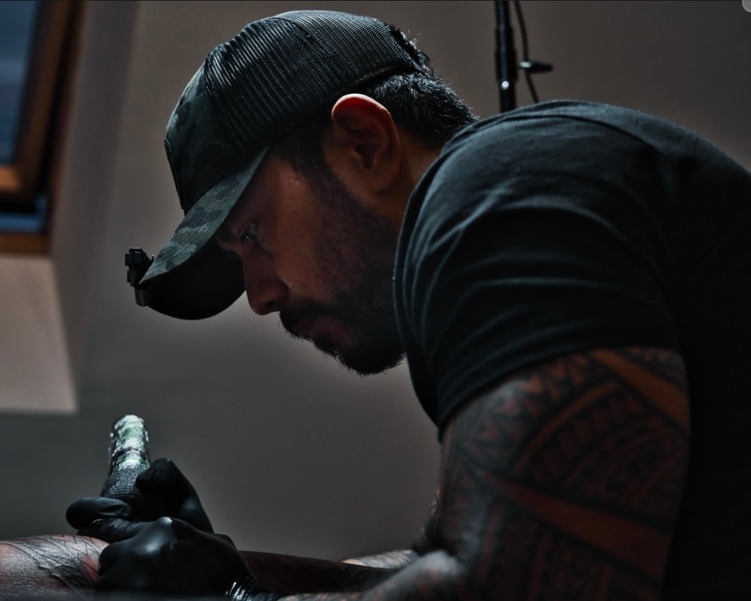 Tattoo artist at Inked Valour